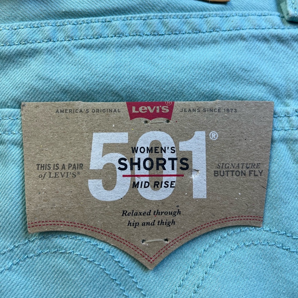 Levi’s 501 Mid Rise Jean Shorts R197-23 - Picture 3 of 4